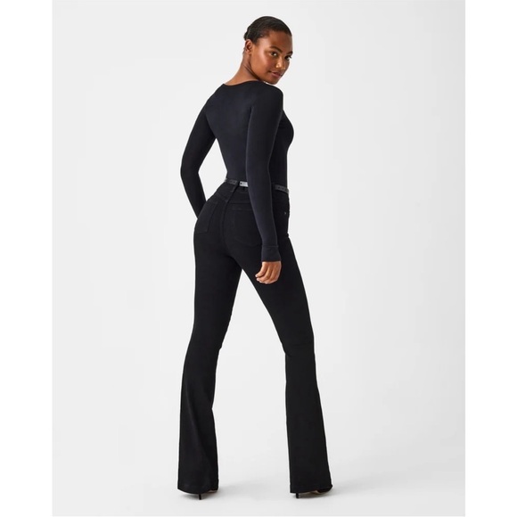 Spanx Flare Jeans Women's size XS Clean Black - Picture 7 of 7